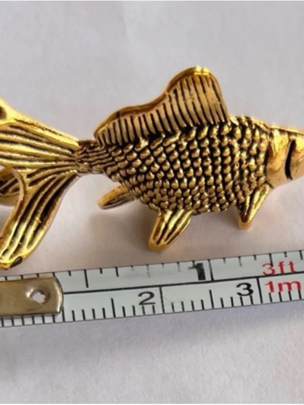 Miniature Metal Goldfish Figure #128
